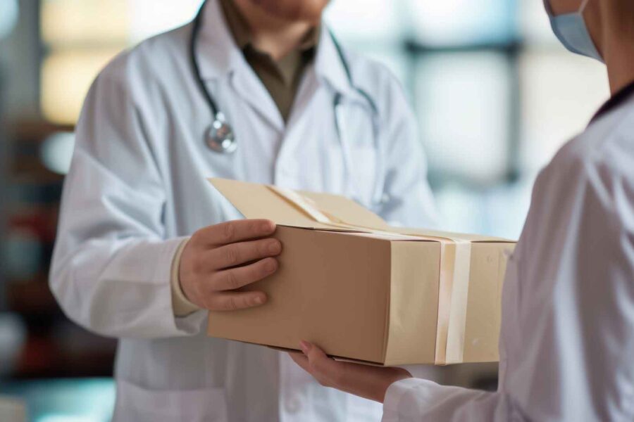 Doctor's office receiving package on time because of accurate data insights