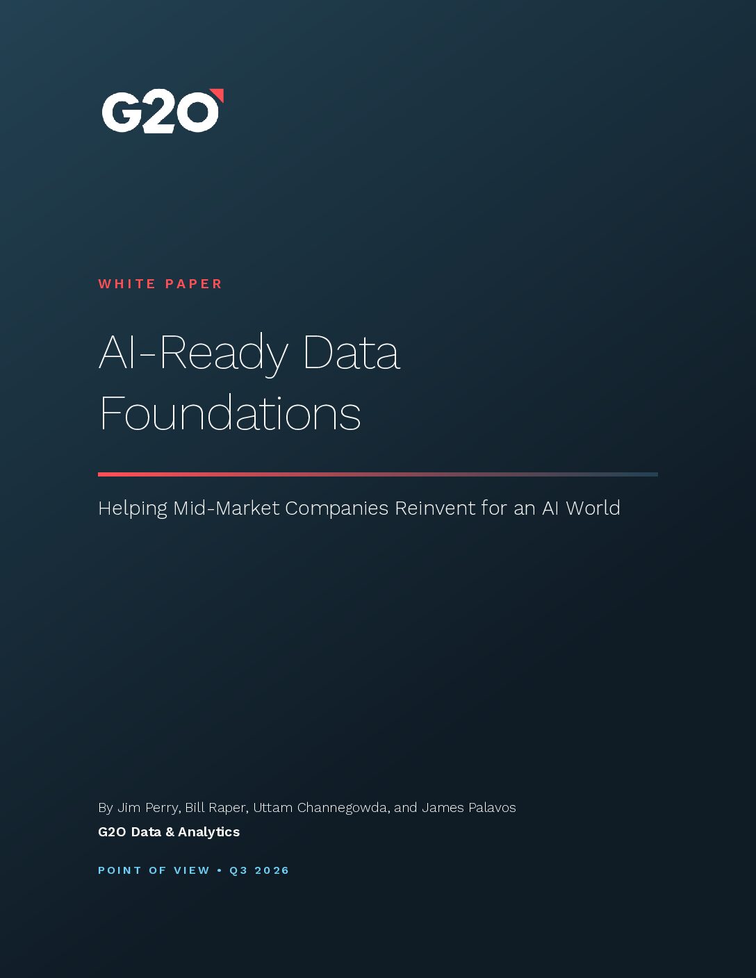 AI-Ready Data Foundations white paper cover